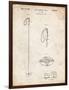 PP1038-Vintage Parchment Ski Pole Patent Poster-Cole Borders-Framed Giclee Print