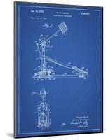PP104-Blueprint Drum Kick Pedal Poster-Cole Borders-Mounted Giclee Print