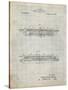 PP1040-Antique Grid Parchment Slide Rule Patent Poster-Cole Borders-Stretched Canvas