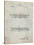 PP1040-Antique Grid Parchment Slide Rule Patent Poster-Cole Borders-Stretched Canvas