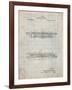 PP1040-Antique Grid Parchment Slide Rule Patent Poster-Cole Borders-Framed Giclee Print