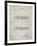 PP1040-Antique Grid Parchment Slide Rule Patent Poster-Cole Borders-Framed Giclee Print