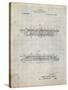PP1040-Antique Grid Parchment Slide Rule Patent Poster-Cole Borders-Stretched Canvas