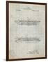 PP1040-Antique Grid Parchment Slide Rule Patent Poster-Cole Borders-Framed Giclee Print