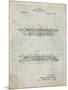 PP1040-Antique Grid Parchment Slide Rule Patent Poster-Cole Borders-Mounted Giclee Print