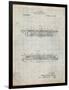 PP1040-Antique Grid Parchment Slide Rule Patent Poster-Cole Borders-Framed Giclee Print