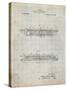 PP1040-Antique Grid Parchment Slide Rule Patent Poster-Cole Borders-Stretched Canvas