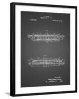 PP1040-Black Grid Slide Rule Patent Poster-Cole Borders-Framed Giclee Print