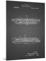 PP1040-Black Grid Slide Rule Patent Poster-Cole Borders-Mounted Giclee Print