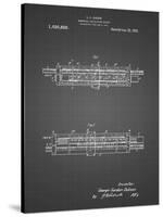 PP1040-Black Grid Slide Rule Patent Poster-Cole Borders-Stretched Canvas