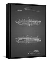 PP1040-Black Grid Slide Rule Patent Poster-Cole Borders-Framed Stretched Canvas