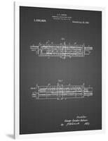 PP1040-Black Grid Slide Rule Patent Poster-Cole Borders-Framed Premium Giclee Print