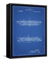 PP1040-Blueprint Slide Rule Patent Poster-Cole Borders-Framed Stretched Canvas