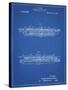 PP1040-Blueprint Slide Rule Patent Poster-Cole Borders-Stretched Canvas