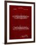 PP1040-Burgundy Slide Rule Patent Poster-Cole Borders-Framed Giclee Print