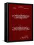 PP1040-Burgundy Slide Rule Patent Poster-Cole Borders-Framed Stretched Canvas