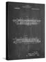 PP1040-Chalkboard Slide Rule Patent Poster-Cole Borders-Stretched Canvas