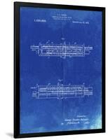 PP1040-Faded Blueprint Slide Rule Patent Poster-Cole Borders-Framed Premium Giclee Print