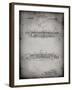 PP1040-Faded Grey Slide Rule Patent Poster-Cole Borders-Framed Giclee Print