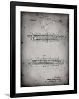 PP1040-Faded Grey Slide Rule Patent Poster-Cole Borders-Framed Giclee Print