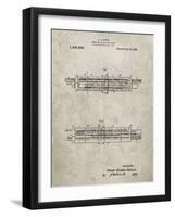 PP1040-Sandstone Slide Rule Patent Poster-Cole Borders-Framed Giclee Print