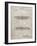 PP1040-Sandstone Slide Rule Patent Poster-Cole Borders-Framed Giclee Print