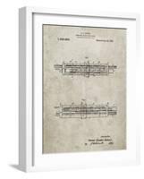 PP1040-Sandstone Slide Rule Patent Poster-Cole Borders-Framed Giclee Print