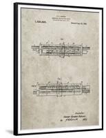 PP1040-Sandstone Slide Rule Patent Poster-Cole Borders-Framed Premium Giclee Print