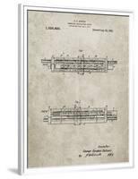 PP1040-Sandstone Slide Rule Patent Poster-Cole Borders-Framed Premium Giclee Print