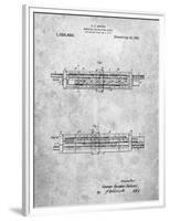 PP1040-Slate Slide Rule Patent Poster-Cole Borders-Framed Premium Giclee Print