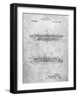 PP1040-Slate Slide Rule Patent Poster-Cole Borders-Framed Giclee Print