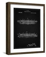 PP1040-Vintage Black Slide Rule Patent Poster-Cole Borders-Framed Giclee Print