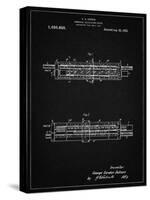 PP1040-Vintage Black Slide Rule Patent Poster-Cole Borders-Stretched Canvas