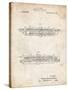 PP1040-Vintage Parchment Slide Rule Patent Poster-Cole Borders-Stretched Canvas