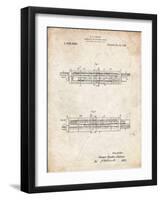 PP1040-Vintage Parchment Slide Rule Patent Poster-Cole Borders-Framed Giclee Print