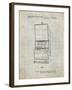 PP1043-Antique Grid Parchment Slot Machine Patent Poster-Cole Borders-Framed Giclee Print