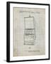 PP1043-Antique Grid Parchment Slot Machine Patent Poster-Cole Borders-Framed Giclee Print