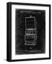 PP1043-Black Grunge Slot Machine Patent Poster-Cole Borders-Framed Giclee Print