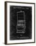 PP1043-Black Grunge Slot Machine Patent Poster-Cole Borders-Framed Giclee Print