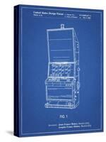 PP1043-Blueprint Slot Machine Patent Poster-Cole Borders-Stretched Canvas