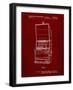 PP1043-Burgundy Slot Machine Patent Poster-Cole Borders-Framed Giclee Print