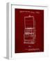 PP1043-Burgundy Slot Machine Patent Poster-Cole Borders-Framed Giclee Print
