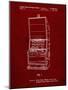 PP1043-Burgundy Slot Machine Patent Poster-Cole Borders-Mounted Giclee Print