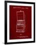 PP1043-Burgundy Slot Machine Patent Poster-Cole Borders-Framed Giclee Print