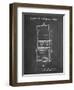 PP1043-Chalkboard Slot Machine Patent Poster-Cole Borders-Framed Giclee Print