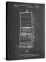 PP1043-Chalkboard Slot Machine Patent Poster-Cole Borders-Stretched Canvas