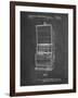 PP1043-Chalkboard Slot Machine Patent Poster-Cole Borders-Framed Giclee Print