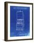 PP1043-Faded Blueprint Slot Machine Patent Poster-Cole Borders-Framed Giclee Print