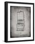 PP1043-Faded Grey Slot Machine Patent Poster-Cole Borders-Framed Giclee Print