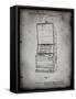 PP1043-Faded Grey Slot Machine Patent Poster-Cole Borders-Framed Stretched Canvas